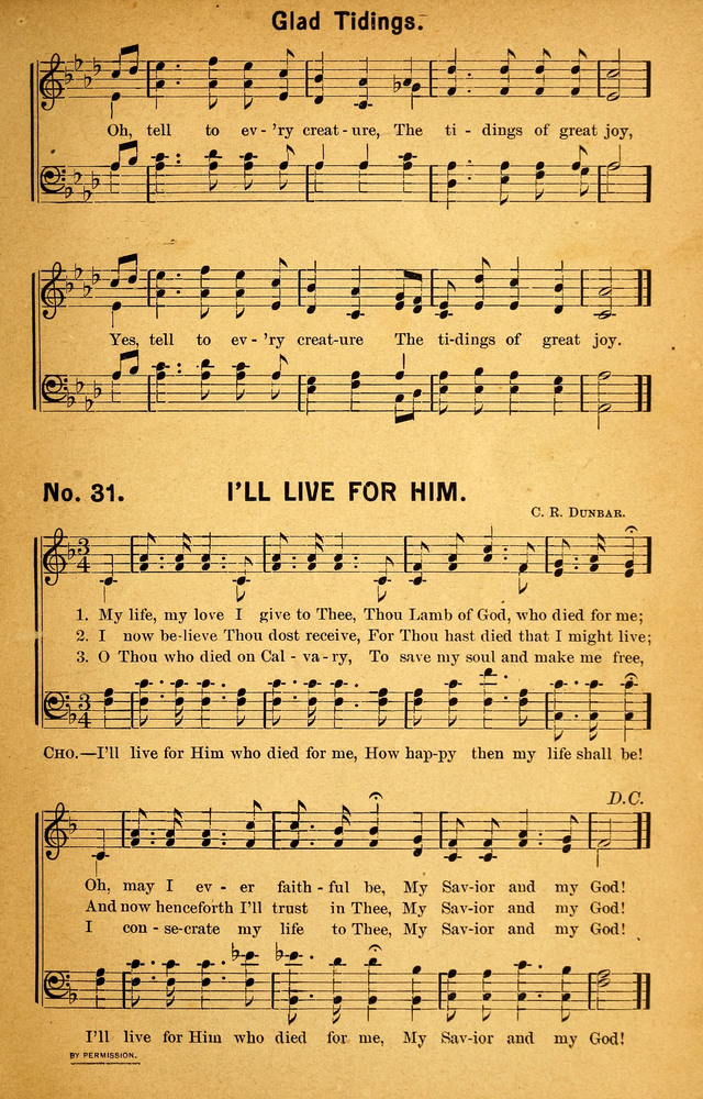 Songs of the Pentecost for the Forward Gospel Movement page 31