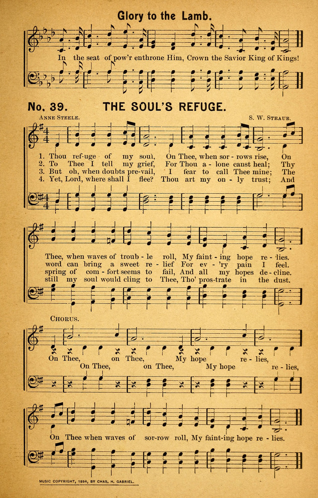 Songs of the Pentecost for the Forward Gospel Movement page 39