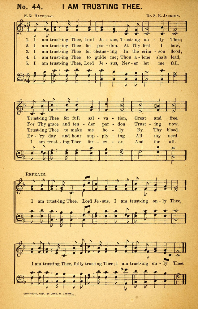 Songs of the Pentecost for the Forward Gospel Movement page 44