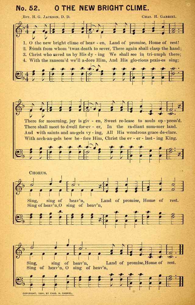Songs of the Pentecost for the Forward Gospel Movement page 52