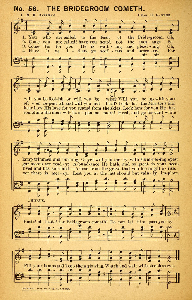 Songs of the Pentecost for the Forward Gospel Movement page 58