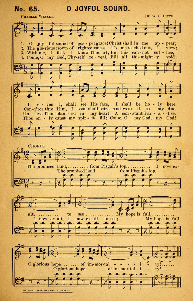 Songs of the Pentecost for the Forward Gospel Movement page 65