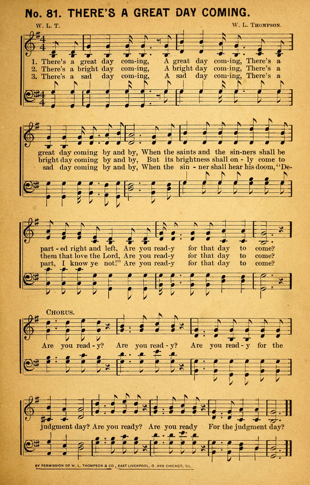 Songs of the Pentecost for the Forward Gospel Movement page 81