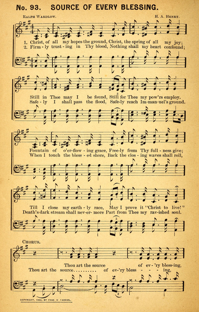 Songs of the Pentecost for the Forward Gospel Movement page 92