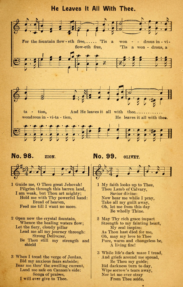 Songs of the Pentecost for the Forward Gospel Movement page 97