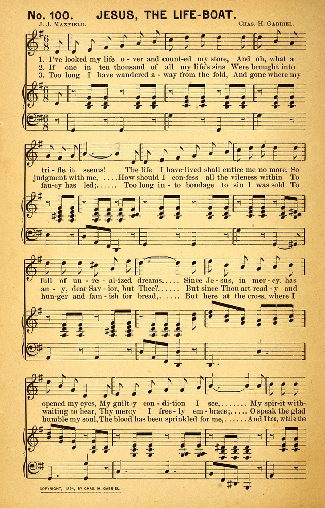 Songs of the Pentecost for the Forward Gospel Movement page 98