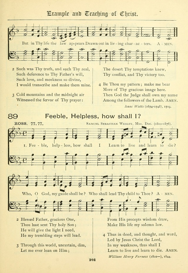 School and Parish Hymnal: with tunes page 102