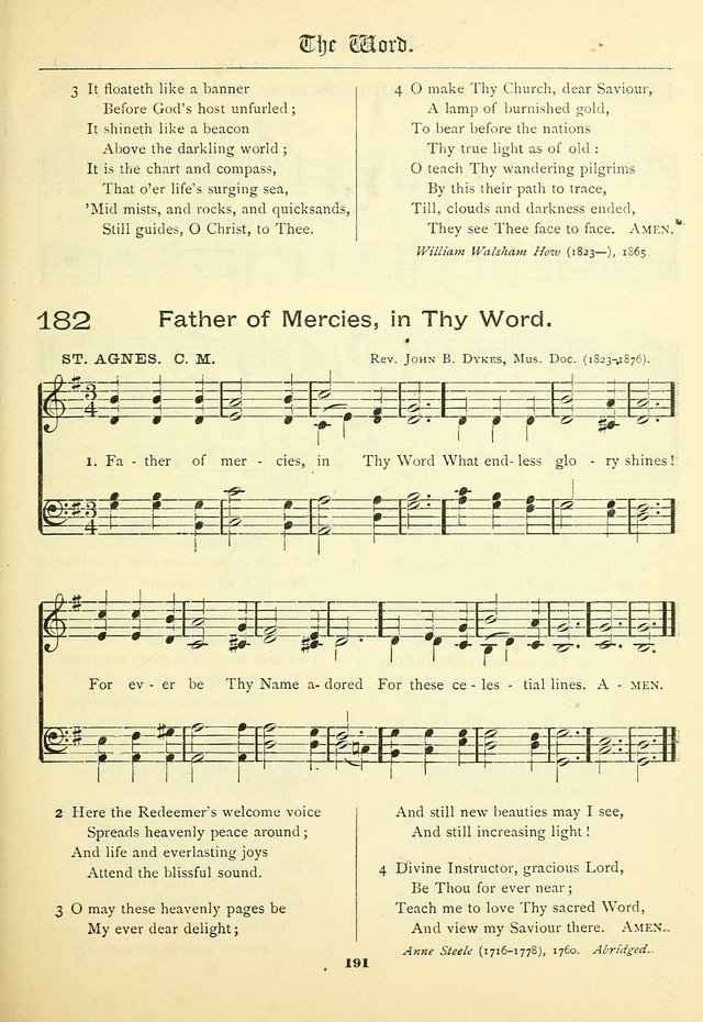 School and Parish Hymnal: with tunes page 192