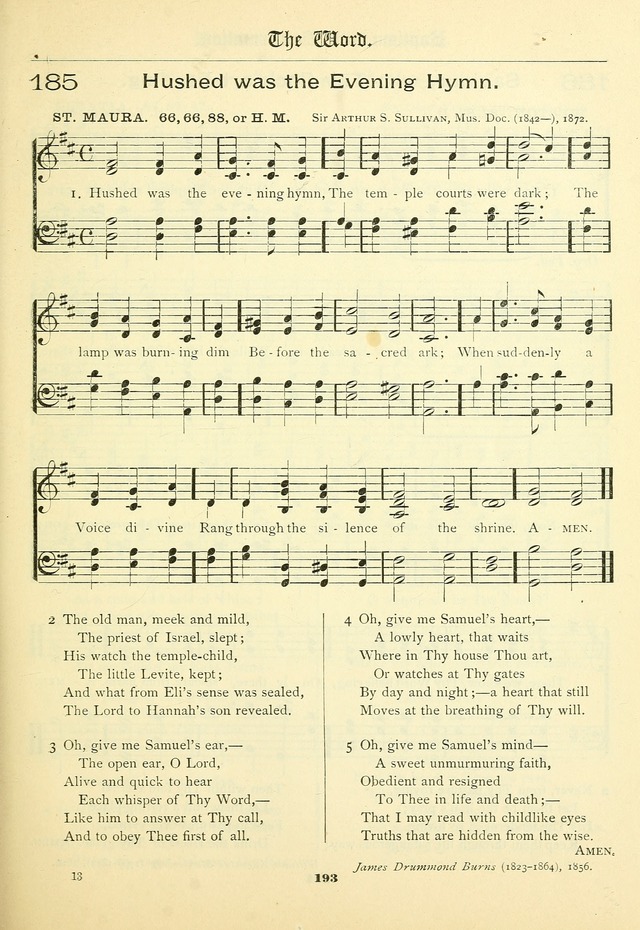 School and Parish Hymnal: with tunes page 194