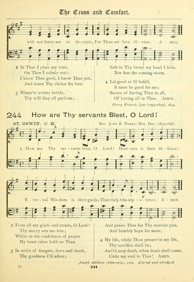 School and Parish Hymnal: with tunes page 242