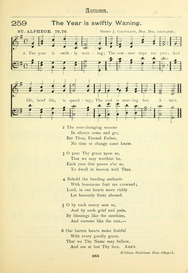 School and Parish Hymnal: with tunes page 256