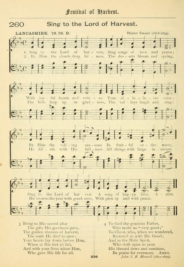 School and Parish Hymnal: with tunes page 257