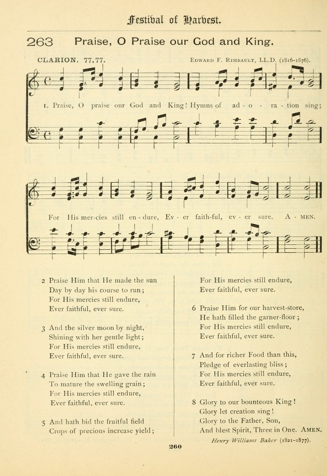School and Parish Hymnal: with tunes page 261