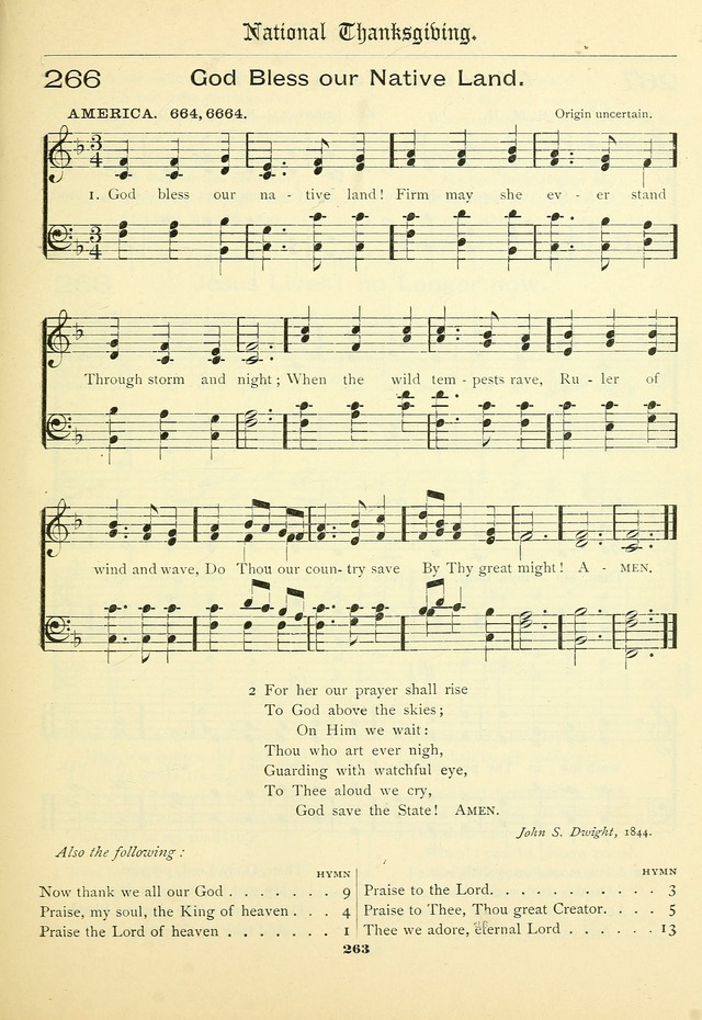 School and Parish Hymnal: with tunes page 264