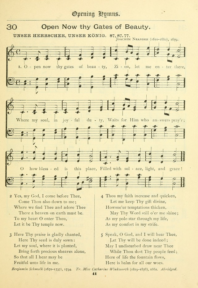 School and Parish Hymnal: with tunes page 42