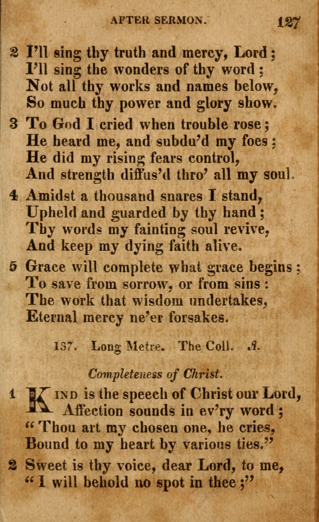 A Selection of Psalms and Hymns: done under the appointment of the Philadelphian Association (4th ed.) page 127
