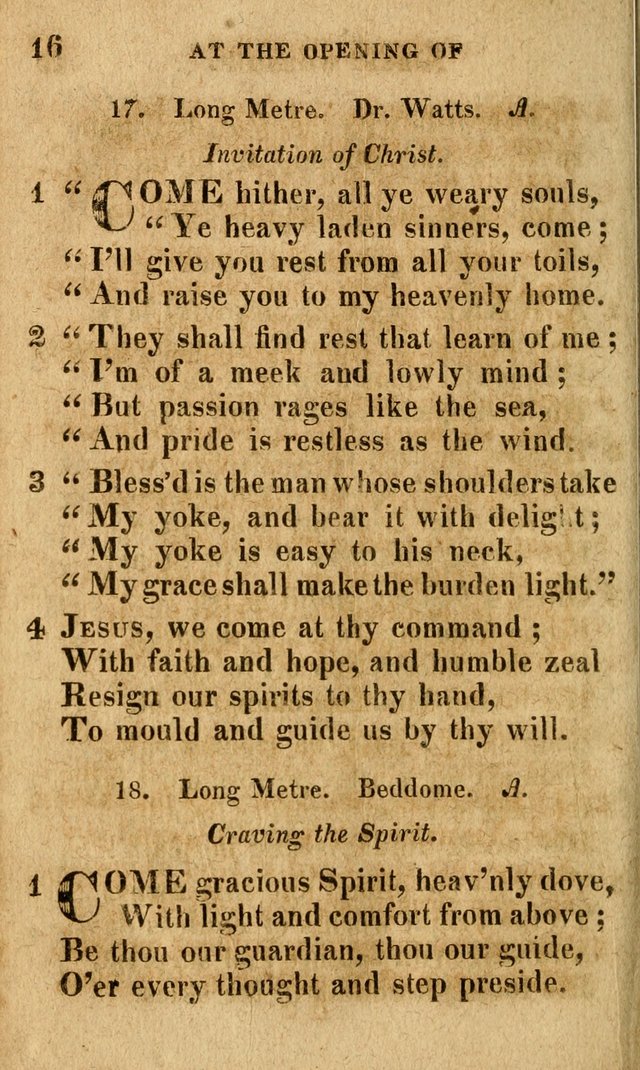 A Selection of Psalms and Hymns: done under the appointment of the Philadelphian Association (4th ed.) page 16