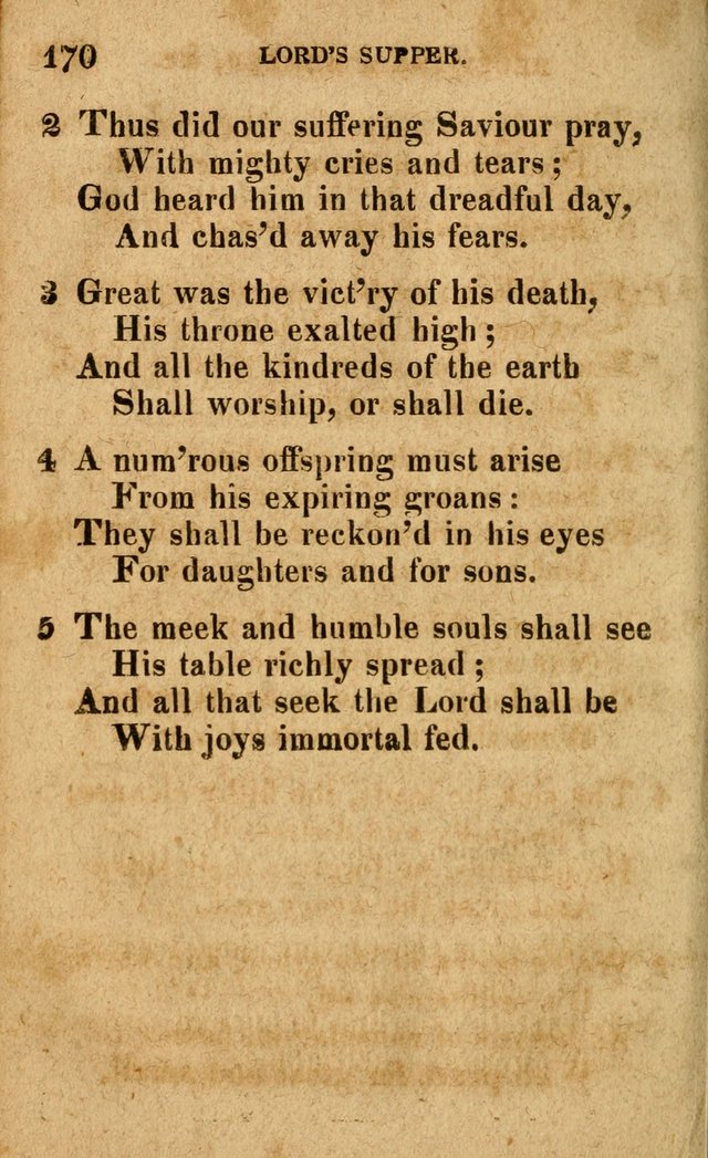 A Selection of Psalms and Hymns: done under the appointment of the Philadelphian Association (4th ed.) page 170