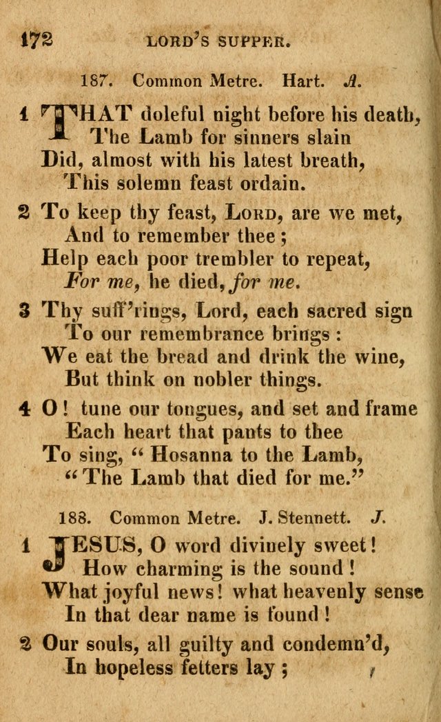 A Selection of Psalms and Hymns: done under the appointment of the Philadelphian Association (4th ed.) page 172