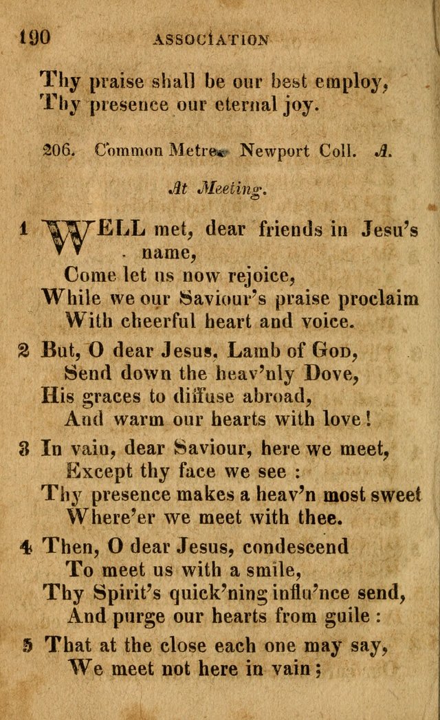 A Selection of Psalms and Hymns: done under the appointment of the Philadelphian Association (4th ed.) page 190
