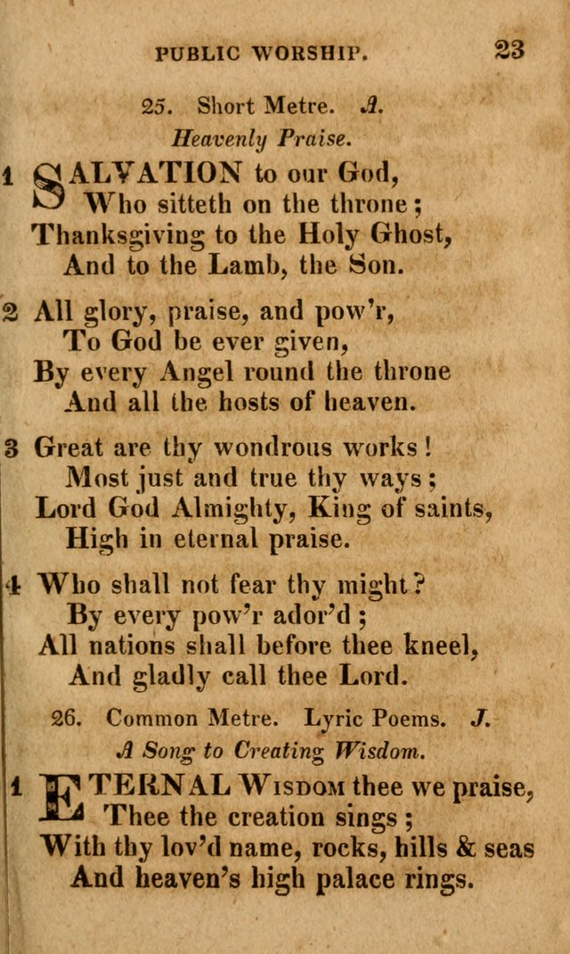A Selection of Psalms and Hymns: done under the appointment of the Philadelphian Association (4th ed.) page 23