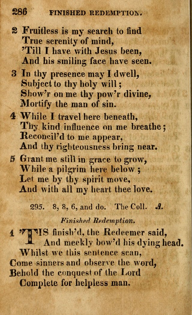 A Selection of Psalms and Hymns: done under the appointment of the Philadelphian Association (4th ed.) page 286