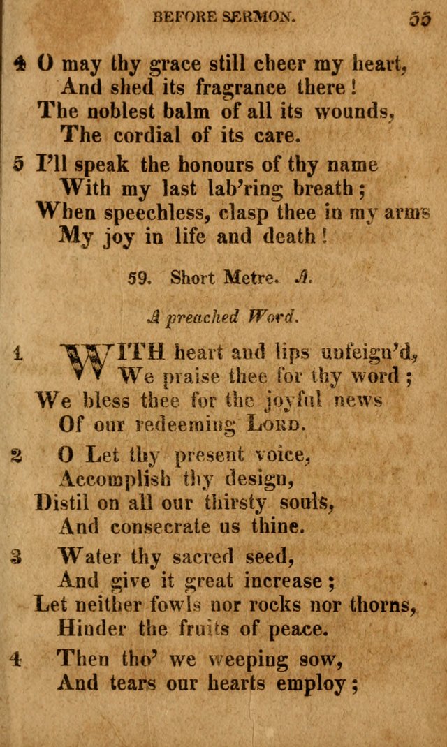 A Selection of Psalms and Hymns: done under the appointment of the Philadelphian Association (4th ed.) page 55