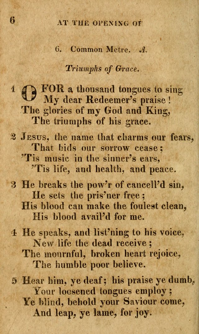 A Selection of Psalms and Hymns: done under the appointment of the Philadelphian Association (4th ed.) page 6