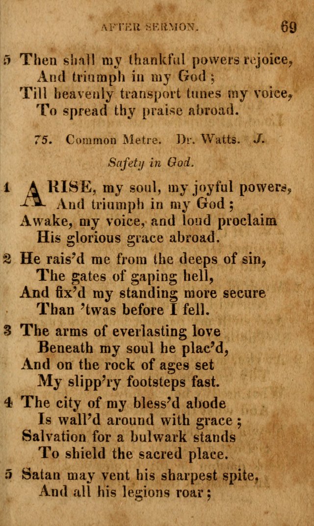 A Selection of Psalms and Hymns: done under the appointment of the Philadelphian Association (4th ed.) page 69