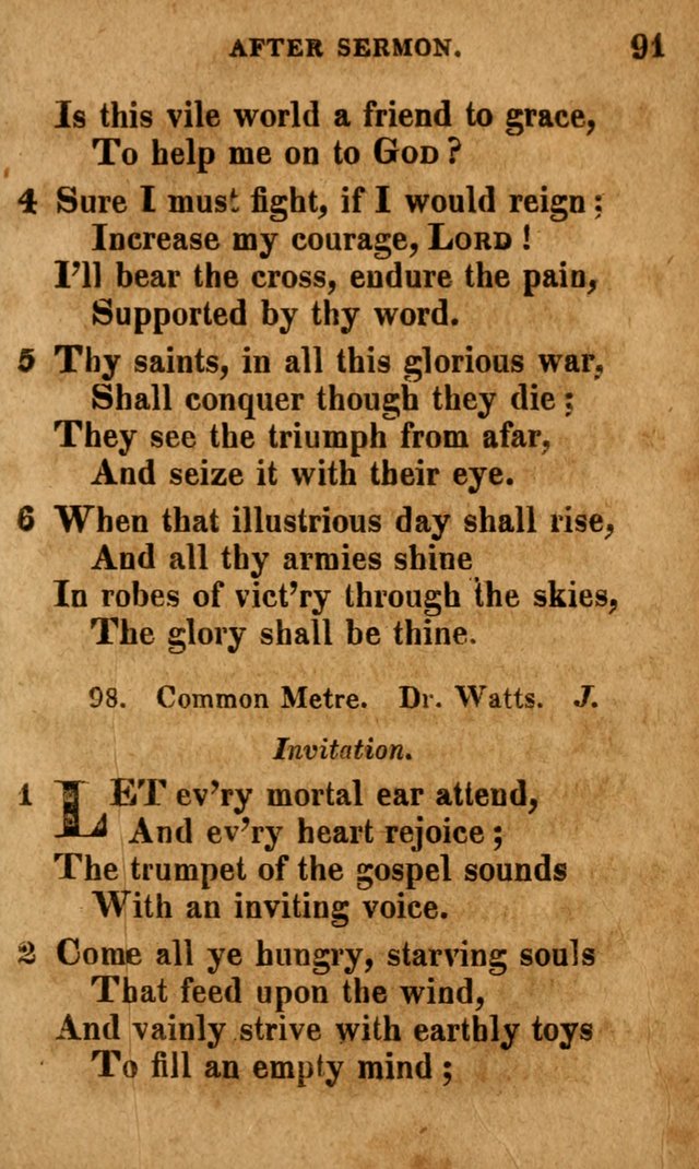 A Selection of Psalms and Hymns: done under the appointment of the Philadelphian Association (4th ed.) page 91
