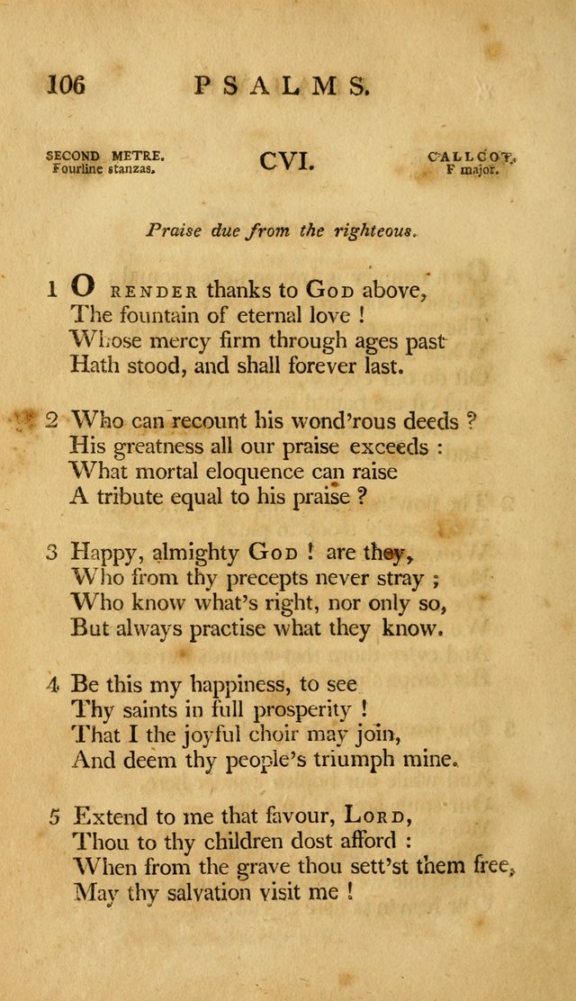 A Selection of Psalms and Hymns, Embracing all the Varieties of Subjects page 108