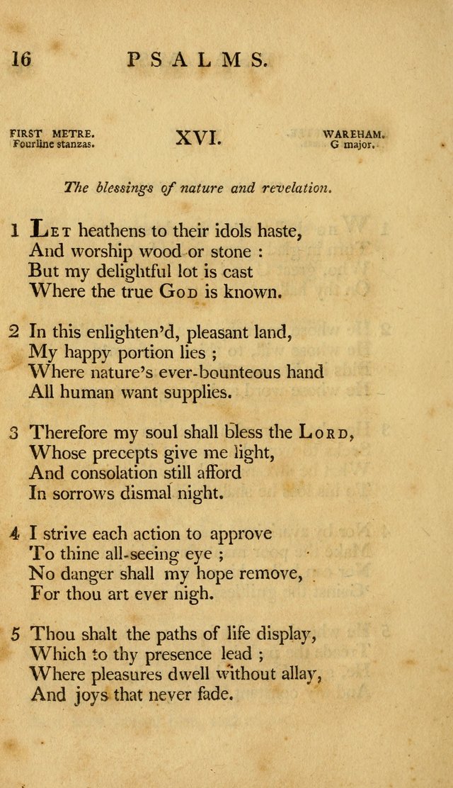 A Selection of Psalms and Hymns, Embracing all the Varieties of Subjects page 20