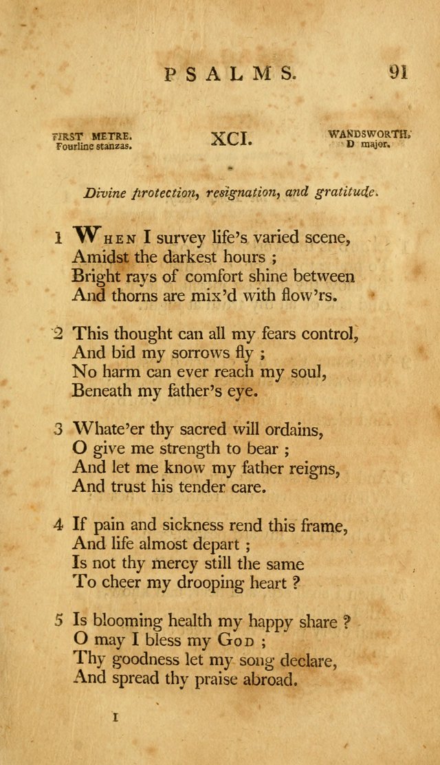 A Selection of Psalms and Hymns, Embracing all the Varieties of Subjects page 93