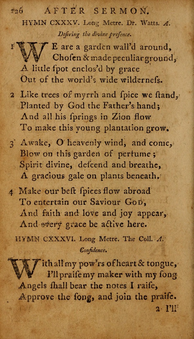 A Selection of Psalms and Hymns: done under the appointment of  the Philadelphian Association page 126