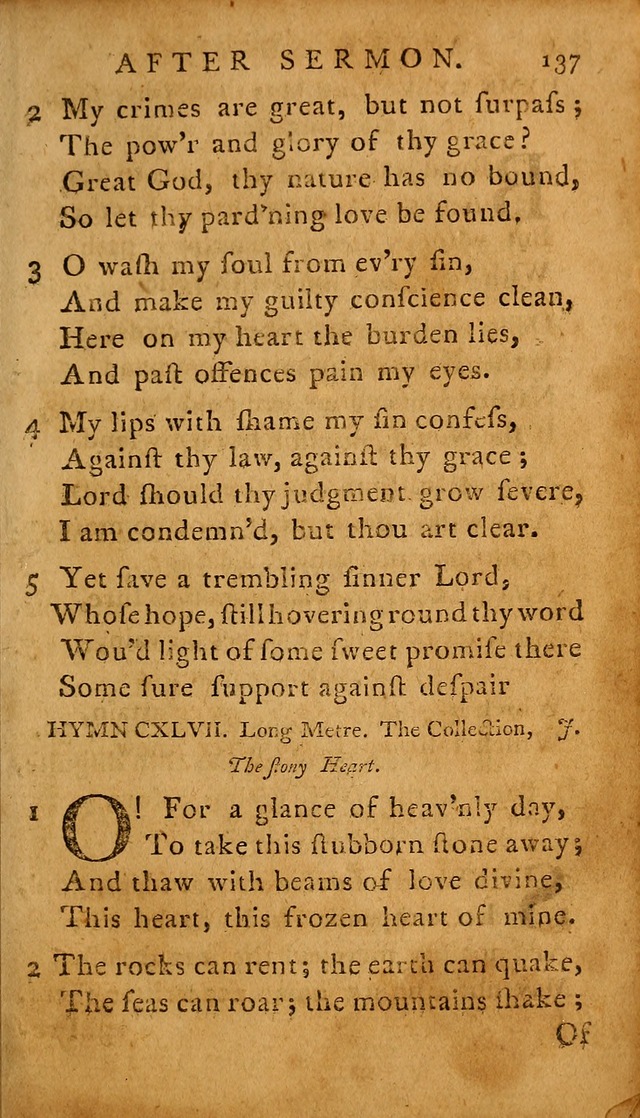 A Selection of Psalms and Hymns: done under the appointment of  the Philadelphian Association page 137