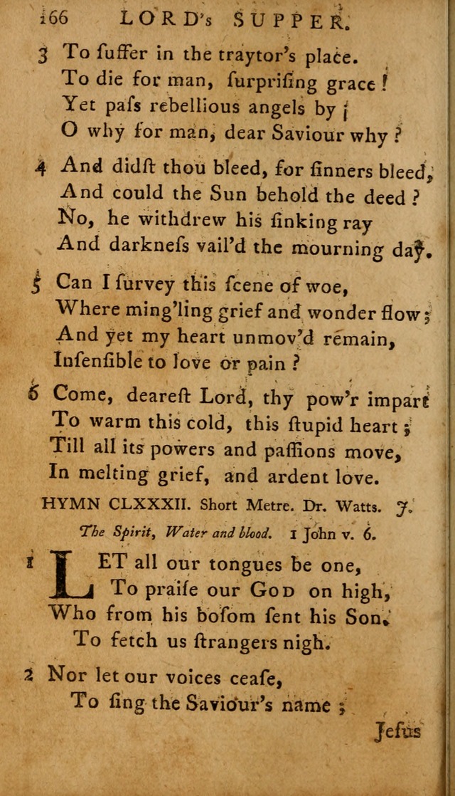 A Selection of Psalms and Hymns: done under the appointment of  the Philadelphian Association page 166