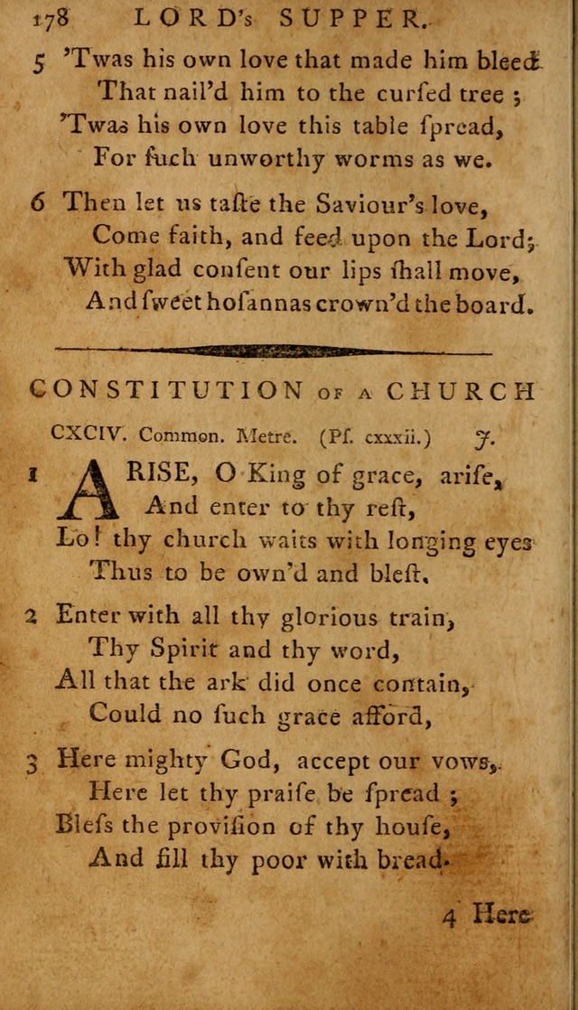 A Selection of Psalms and Hymns: done under the appointment of  the Philadelphian Association page 178
