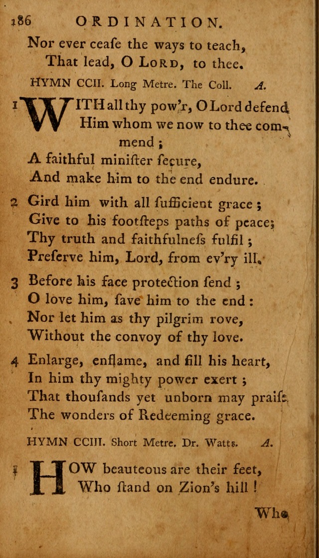A Selection of Psalms and Hymns: done under the appointment of  the Philadelphian Association page 186