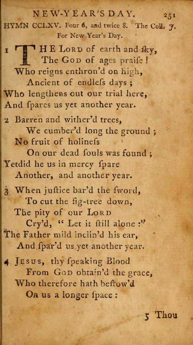 A Selection of Psalms and Hymns: done under the appointment of  the Philadelphian Association page 261