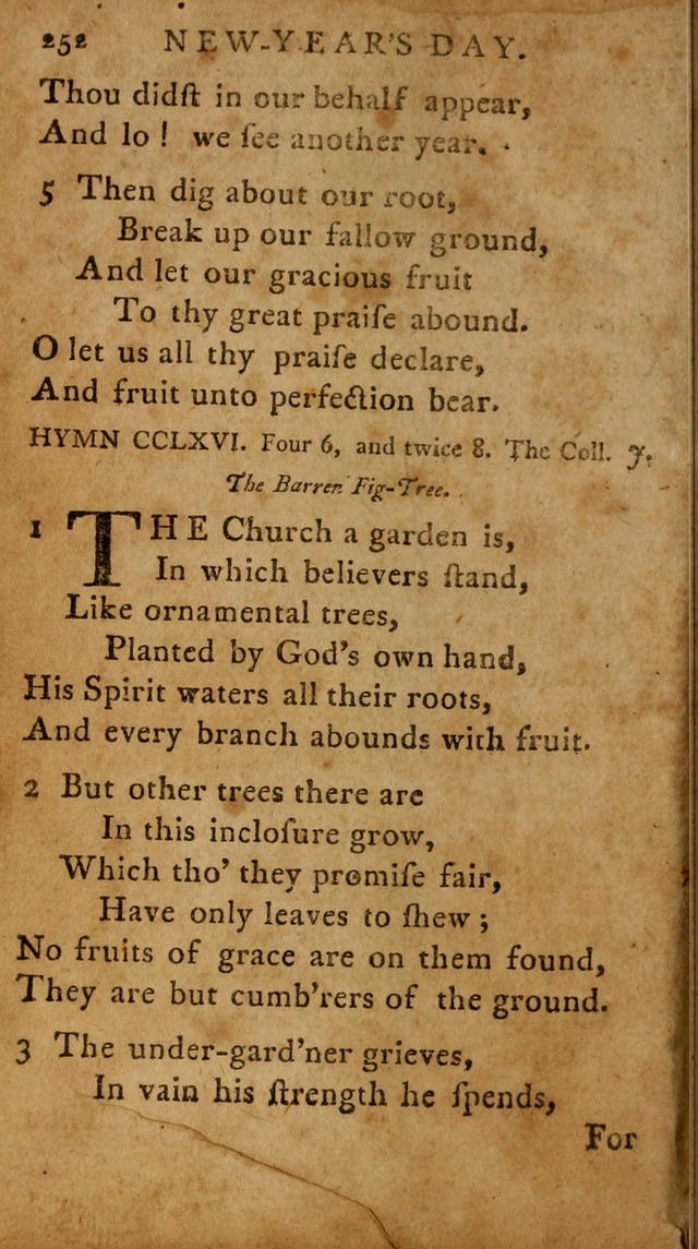A Selection of Psalms and Hymns: done under the appointment of  the Philadelphian Association page 262