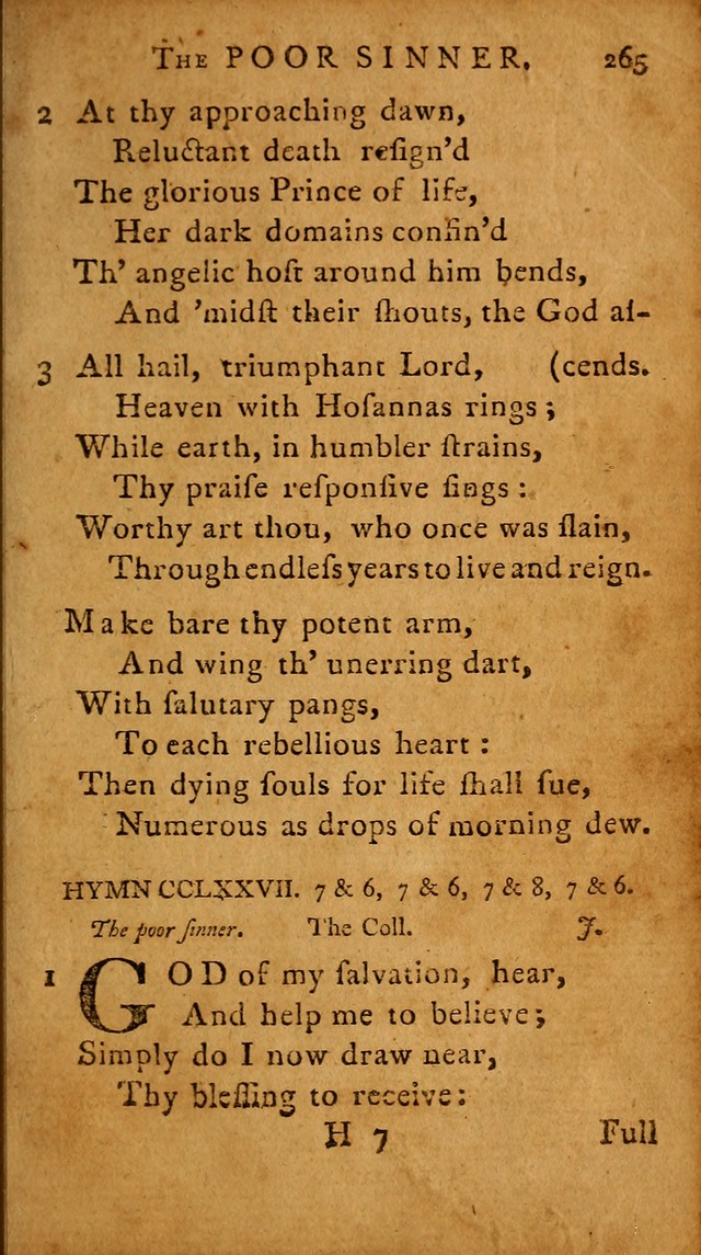 A Selection of Psalms and Hymns: done under the appointment of  the Philadelphian Association page 275