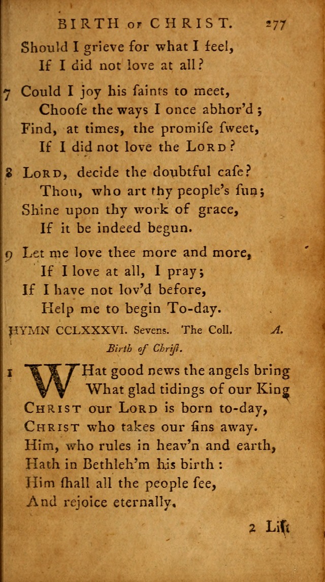 A Selection of Psalms and Hymns: done under the appointment of  the Philadelphian Association page 287