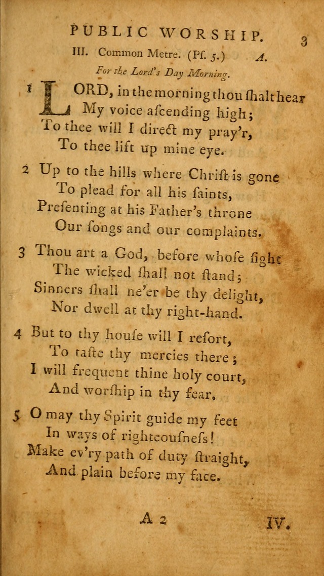 A Selection of Psalms and Hymns: done under the appointment of  the Philadelphian Association page 3