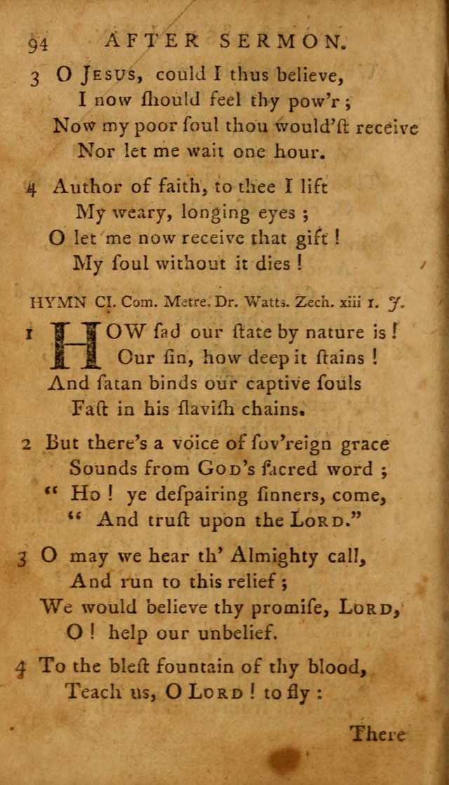 A Selection of Psalms and Hymns: done under the appointment of  the Philadelphian Association page 94