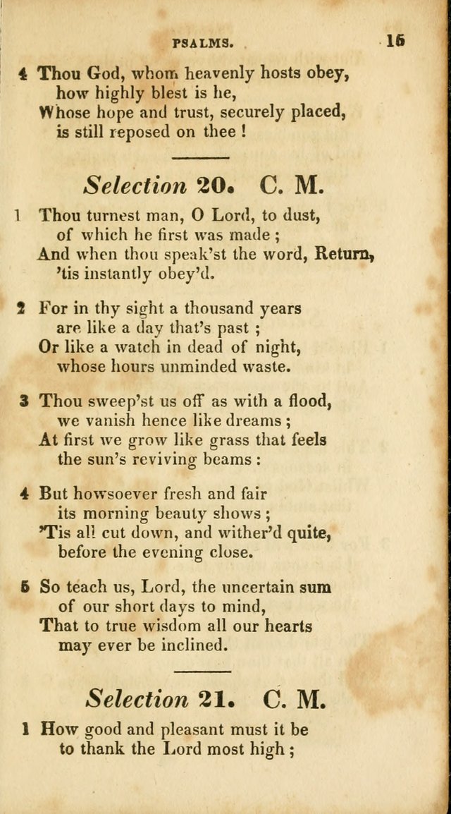 A Selection of Psalms and Hymns, for the use of Sunday Schools page 15
