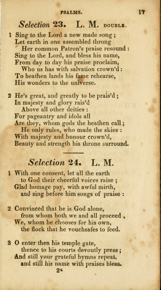 A Selection of Psalms and Hymns, for the use of Sunday Schools page 17