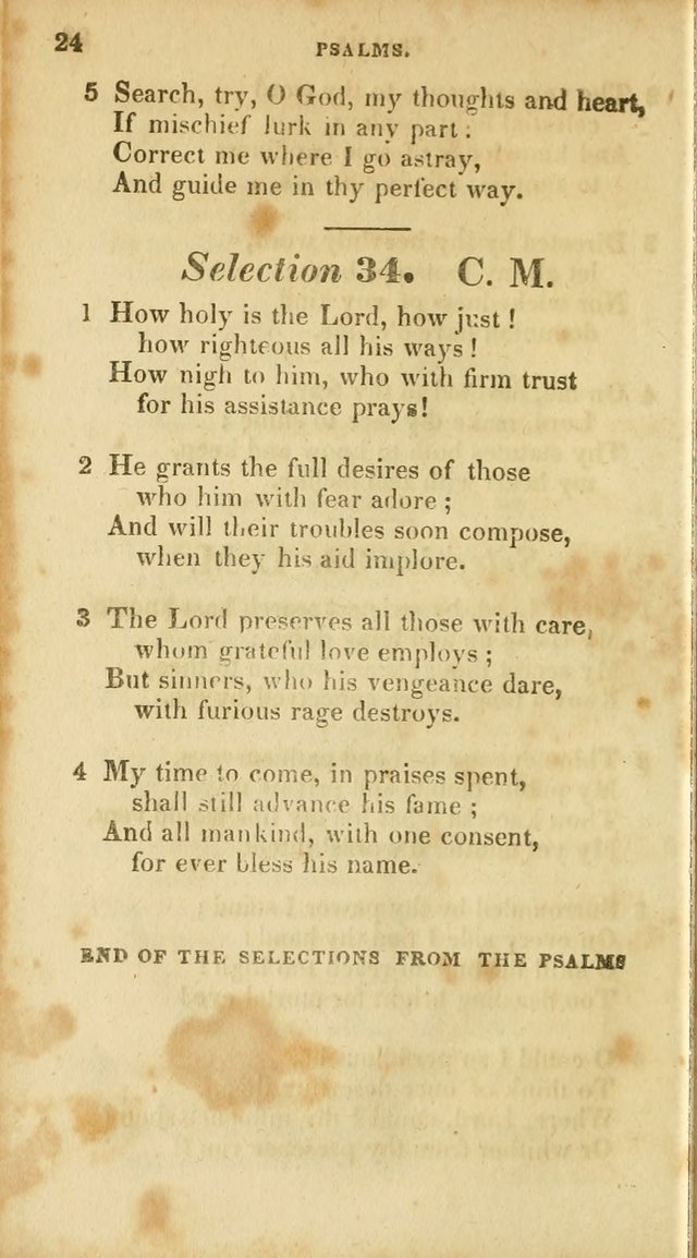 A Selection of Psalms and Hymns, for the use of Sunday Schools page 24