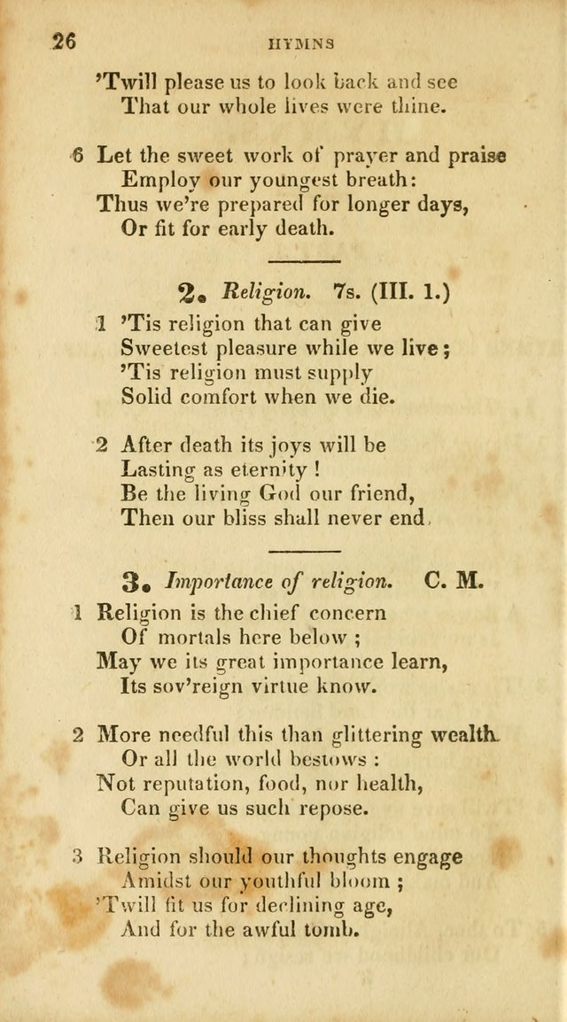 A Selection of Psalms and Hymns, for the use of Sunday Schools page 26
