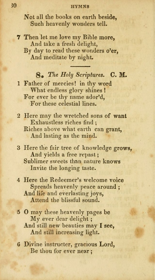 A Selection of Psalms and Hymns, for the use of Sunday Schools page 30
