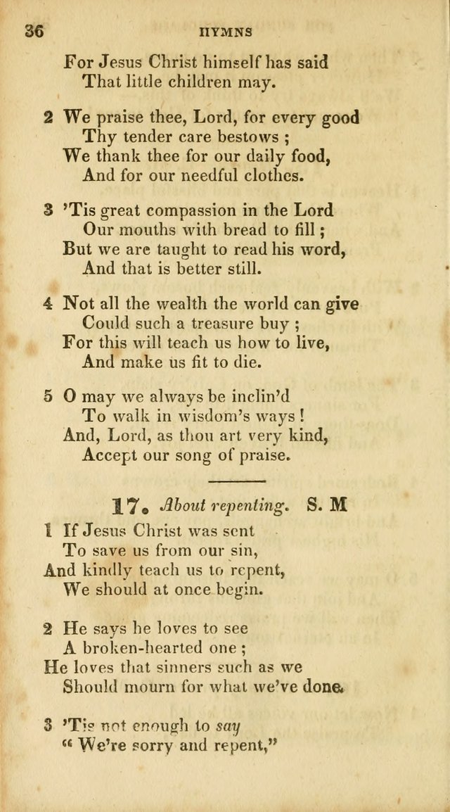 A Selection of Psalms and Hymns, for the use of Sunday Schools page 38